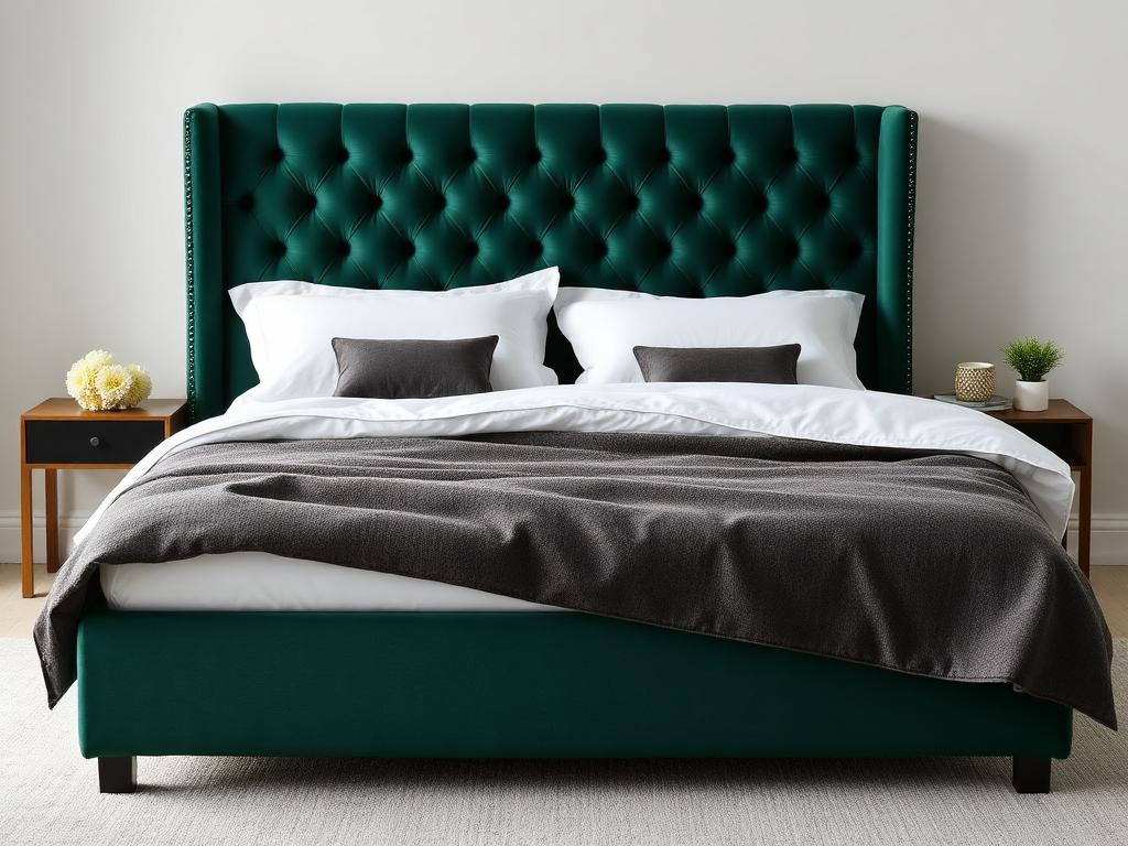 Cama Veludo Esmeralda